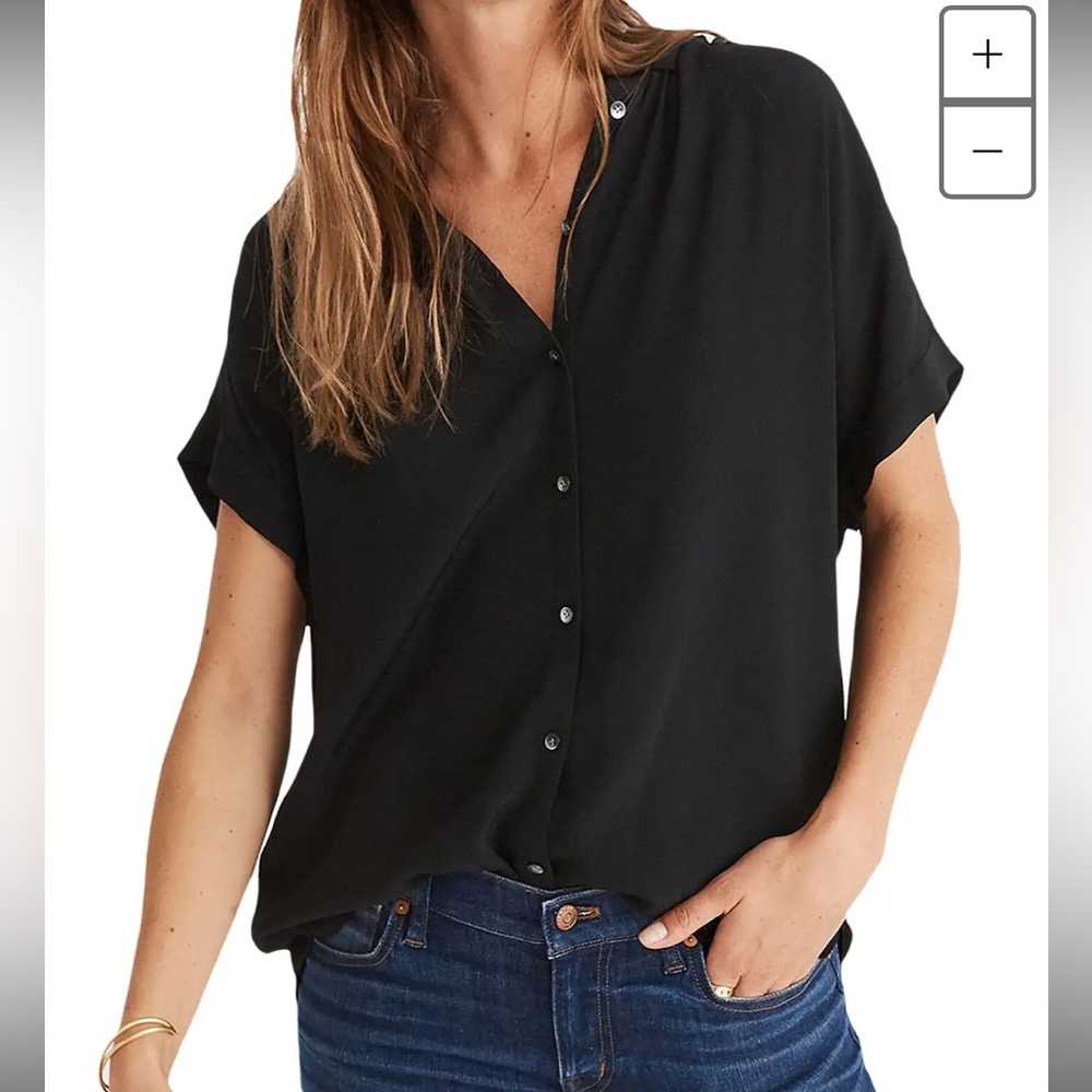 Madewell drapey button up shirt
